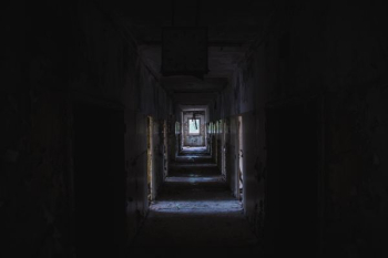 alley of abandoned building alley of abandoned building