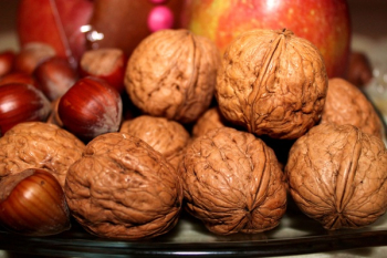 Almond Acorn and Red Apple Almond Acorn and Red Apple