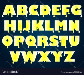alphabet background yellow water drops decoration alphabet background yellow water drops decoration