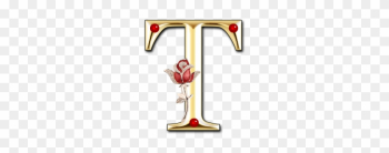 Alphabets, Free Alphabet, Rose Alphabet, A-z, Clipart, - Jewels Art Ruby Rose Floral Alphabet D Png 540 Alphabet
