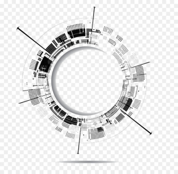 ALTEN - Black and white abstract ring background ALTEN - Black and white abstract ring background