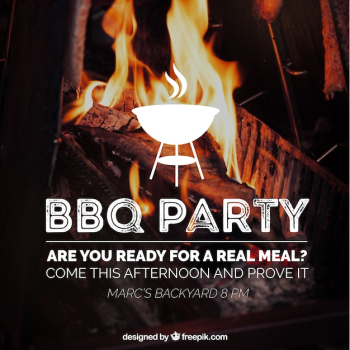 Amazing barbecue invitation Amazing barbecue invitation