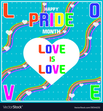 amazing happy pride month banner for social media