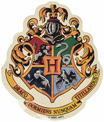 Amazon.com: Harry Potter Hogwarts School Crest Sticker Large Vinyl ...