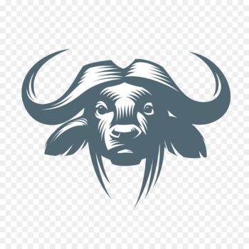 American bison Water buffalo Cattle African buffalo Drawing - Bull Head 