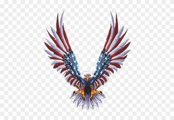 American Eagle Tough Enough - Eagle With American Flag Wings American Eagle Tough Enough - Eagle With American Flag Wings