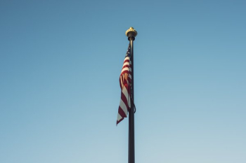 American Flag On Pole American Flag On Pole