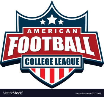 american football college league badge logo design