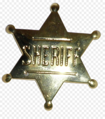 American frontier Badge Sheriff Star Computer Icons - Sheriff 