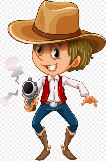 American frontier Cowboy Royalty-free Illustration - Guns, cowboys 