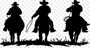 American frontier Cowboys & Rodeo Silhouette Clip art - Cowboy Silhouette Vector 