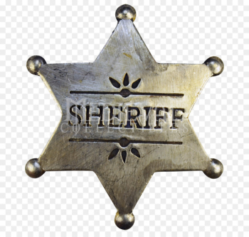 American frontier Sheriff Badge Stock photography Western - Sheriff Badge 
