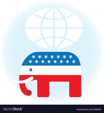 American Republican Symbol vector image American Republican Symbol vector image