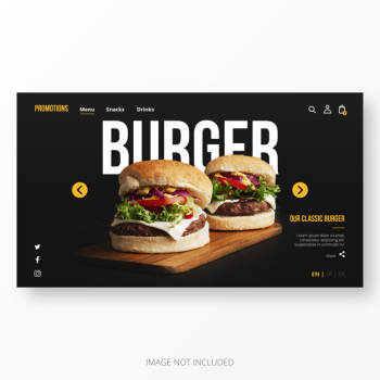 American restaurant landing page template Free Vector American restaurant landing page template Free Vector