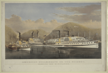 American steamboats on the Hudson: | Free Photo - rawpixel American steamboats on the Hudson: | Free Photo - rawpixel