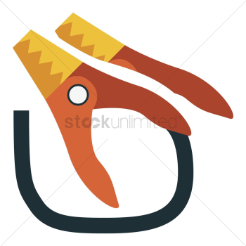 An alligator battery clip An alligator battery clip