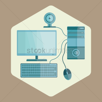 An desktop computer An desktop computer
