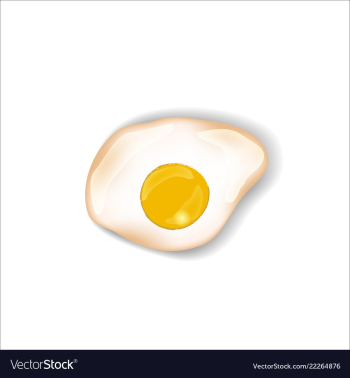 An omelet flat scrambled vector image An omelet flat scrambled vector image