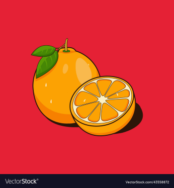 an orange