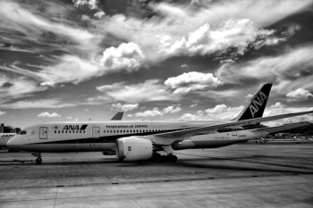Ana Air Lines Airplane on Ana Air Lines Airplane on