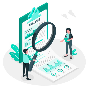 Analysis concept illustration Free Vector Analysis concept illustration Free Vector