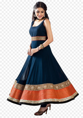 Anarkali Salwar Suit Dress Shalwar kameez Georgette - dress 