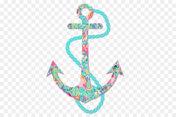 Anchor Clip art - Multicolored anchor 