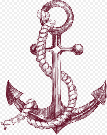 Anchor Drawing Banner Illustration - Sketch anchor 