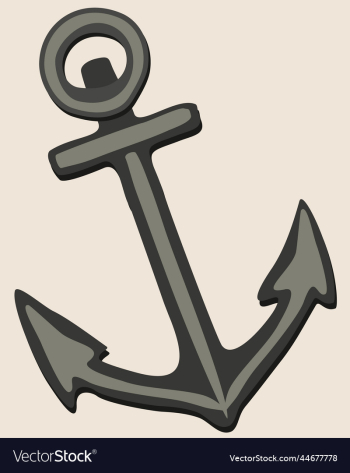 anchor isolated on light beige anchor isolated on light beige
