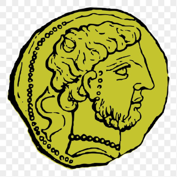 Ancient coin png sticker illustration, | Free PNG - rawpixel