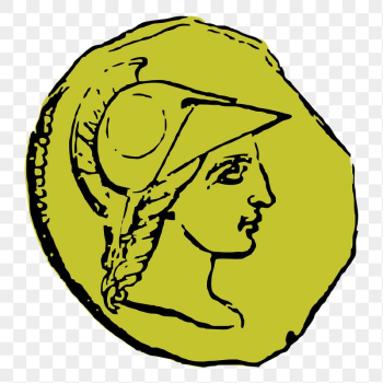 Ancient coin png sticker illustration, | Free PNG - rawpixel