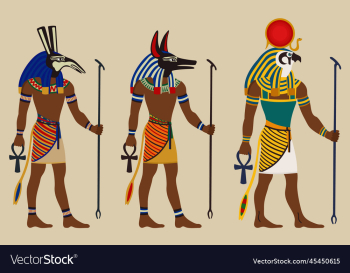 ancient egypt egyptian gods set anubis ra ancient egypt egyptian gods set anubis ra