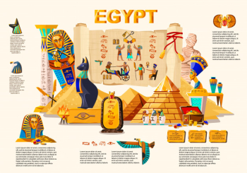 Ancient egypt infographic travel Free Vector Ancient egypt infographic travel Free Vector
