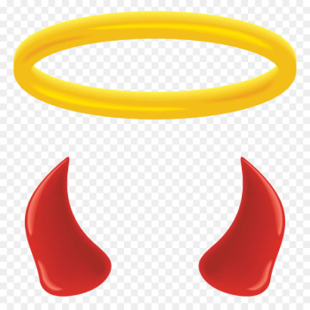 Angel Halo Devil Clip art - Hand painted the devil angle angel ring 