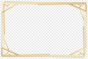 Angle Point Yellow Pattern, gold frame, rectangular brown wooden frame, frame, golden Frame, trendy Frame png