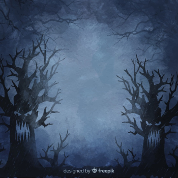 Angry trees at night halloween background Free Vector Angry trees at night halloween background Free Vector