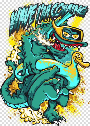 Animal illustration, Printed T-shirt Gift Spreadshirt, Monster T-shirt printing transparent background PNG clipart