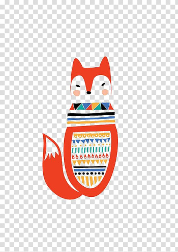 Animal Illustrations Drawing Fox Illustration, fox transparent background PNG clipart