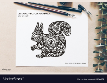 animal mandala line art style animal mandala line art style