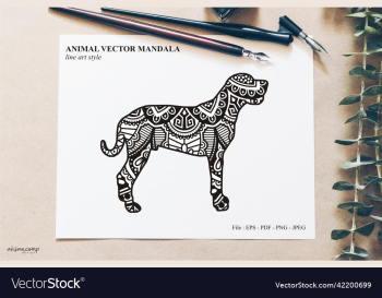 animal mandala line art style animal mandala line art style
