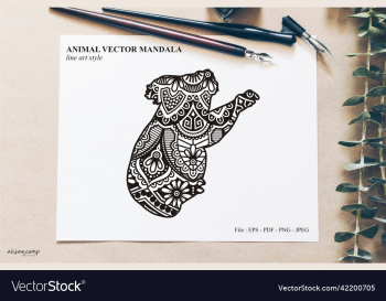 animal mandala line art style animal mandala line art style