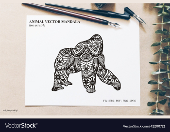 animal mandala line art style animal mandala line art style