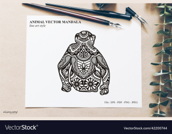 animal mandala line art style animal mandala line art style