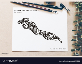 animal mandala line art style animal mandala line art style