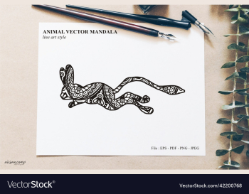 animal mandala line art style animal mandala line art style