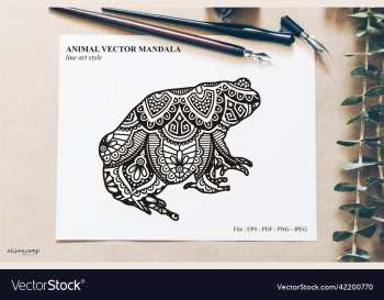 animal mandala line art style animal mandala line art style
