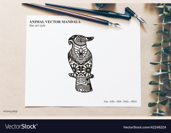 animal mandala line art style animal mandala line art style