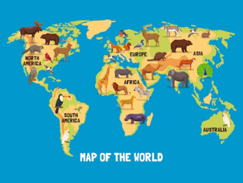 Animals World Map