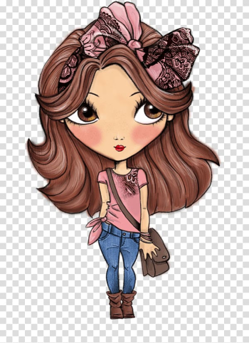 Animation Girl Anime Sticker, girl cartoon transparent background PNG clipart