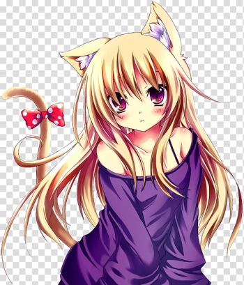 Anime Catgirl Mangaka Chibi, Anime transparent background PNG clipart